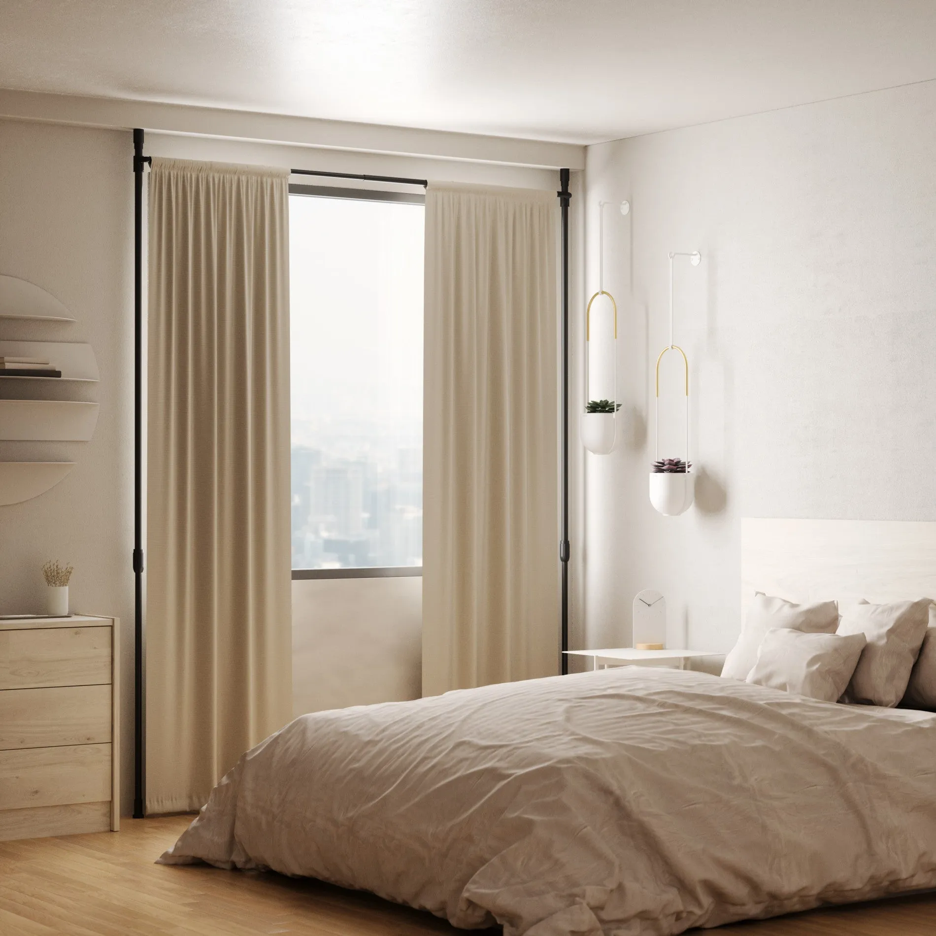 Anywhere Curtain Rod & Room Divider