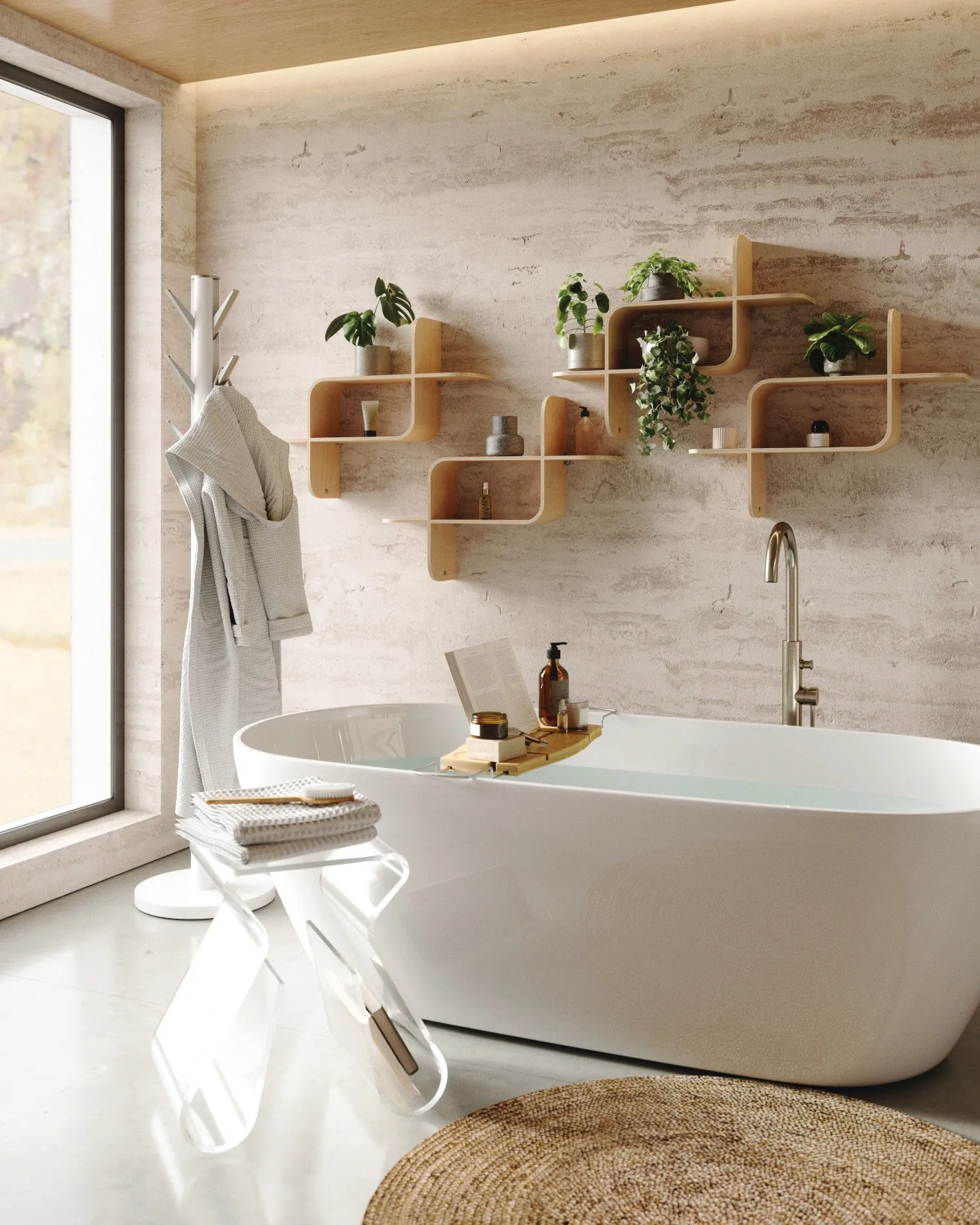 Aquala Bathtub Caddy & Tray