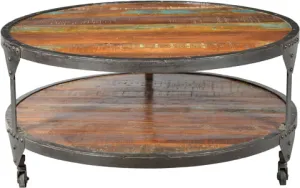 Cornwall Iron Frame Round Coffee Table