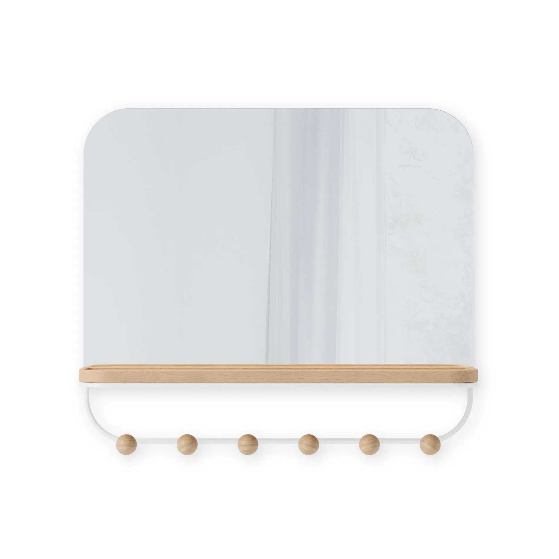 Estique Mirror with Hooks