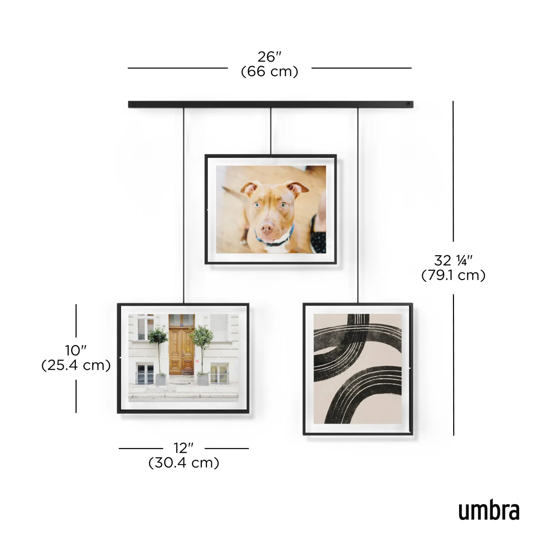 Exhibit 8x10 Wall Picture Frames, Set of 3