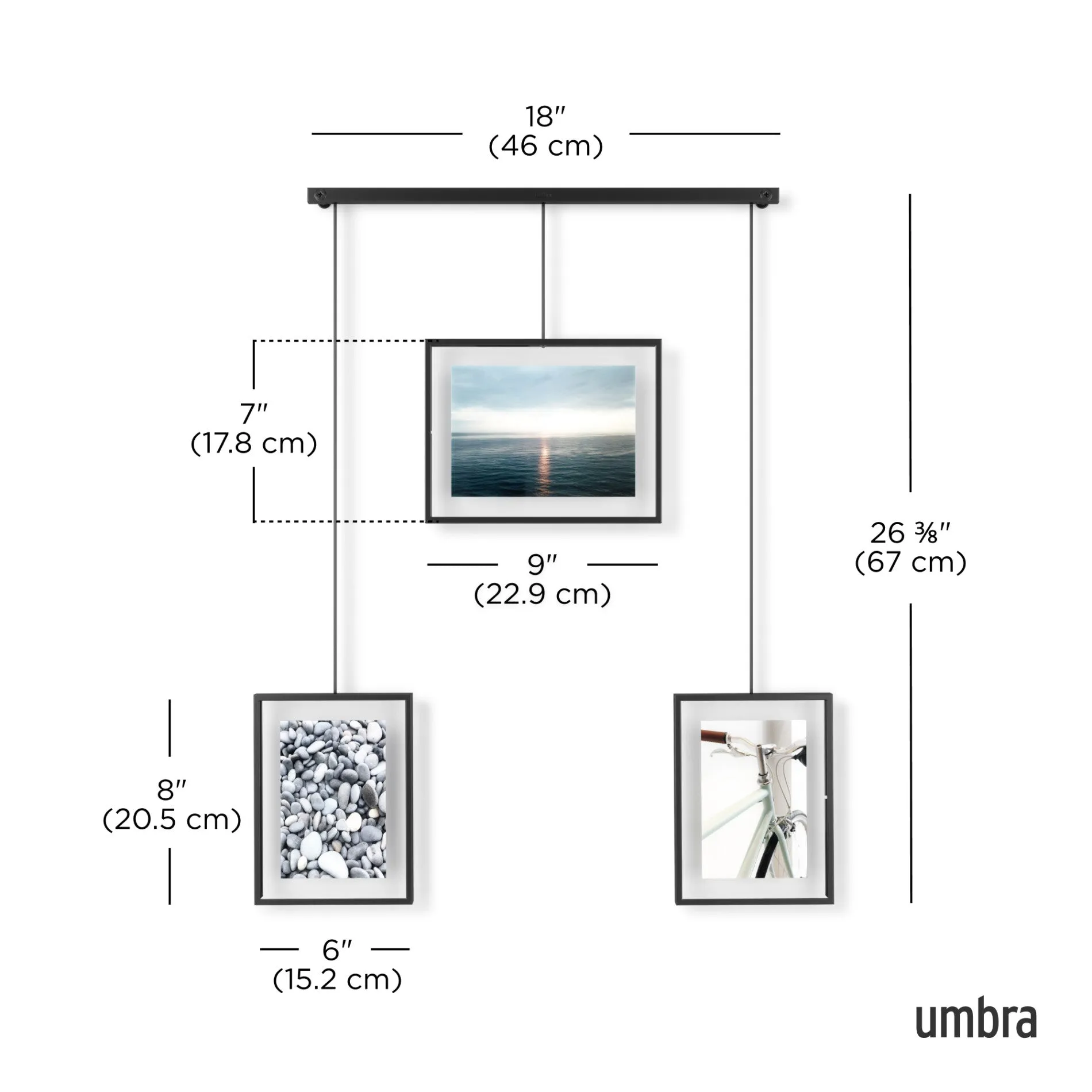 Exhibit Wall Picture Frames, Set Of 3