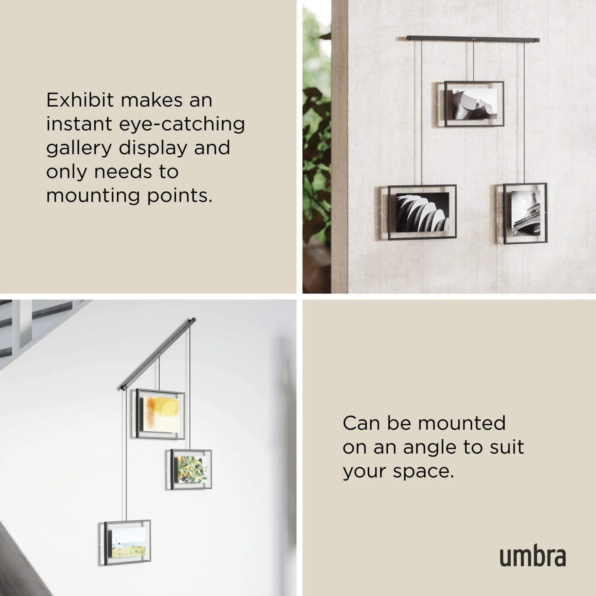 Exhibit Wall Picture Frames, Set Of 3