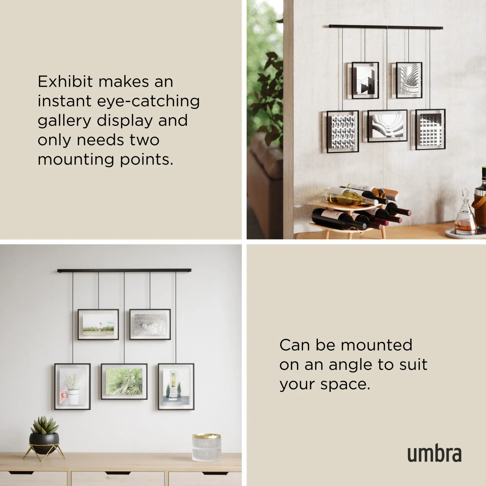 Exhibit Wall Picture Frames, Set of 5