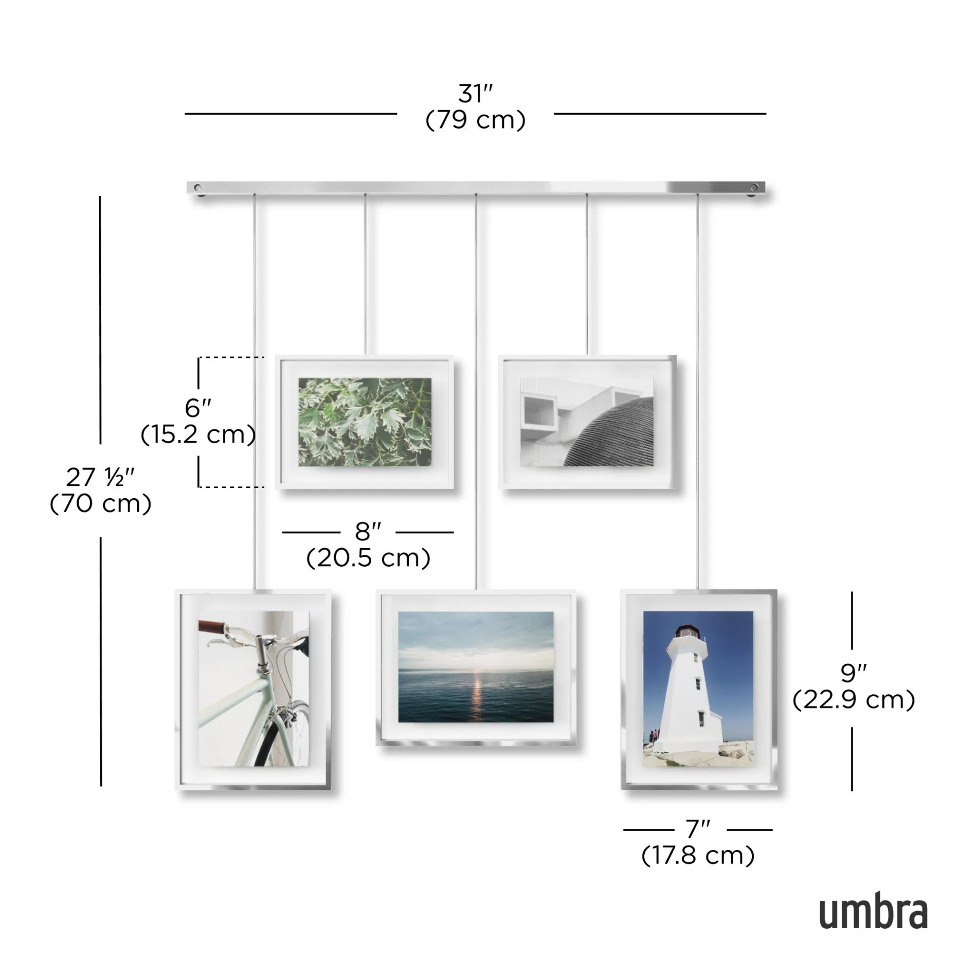 Exhibit Wall Picture Frames, Set of 5