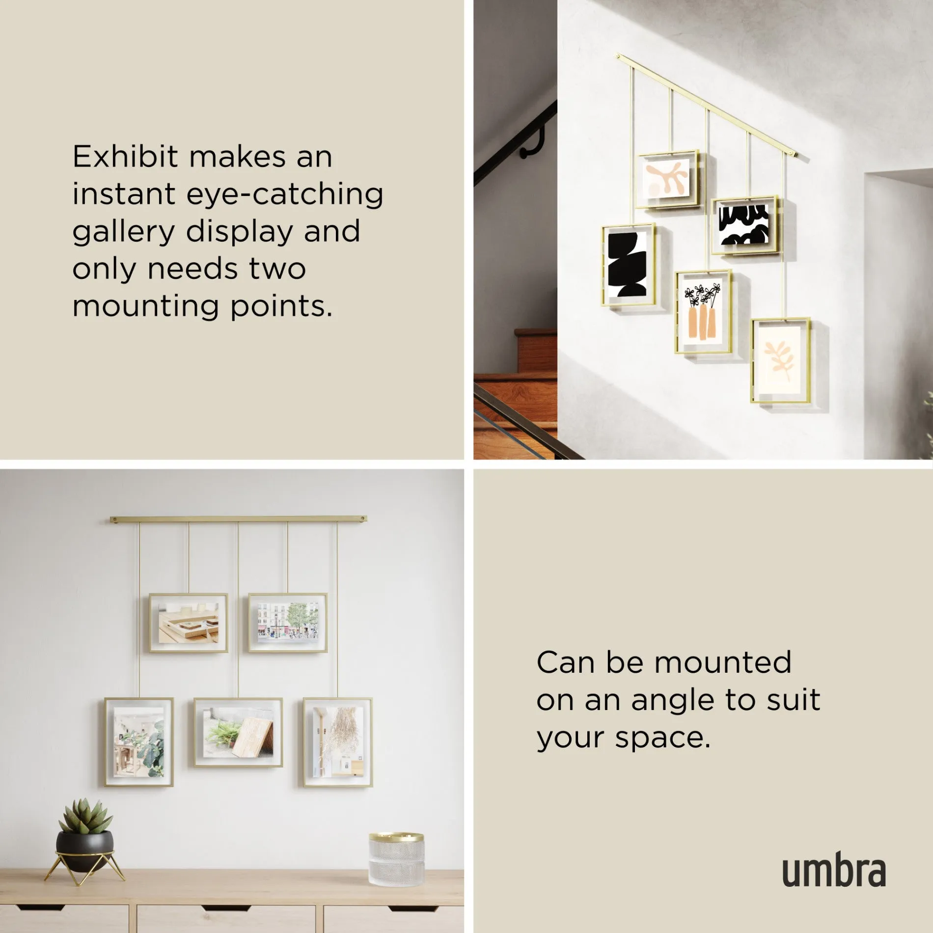 Exhibit Wall Picture Frames, Set of 5