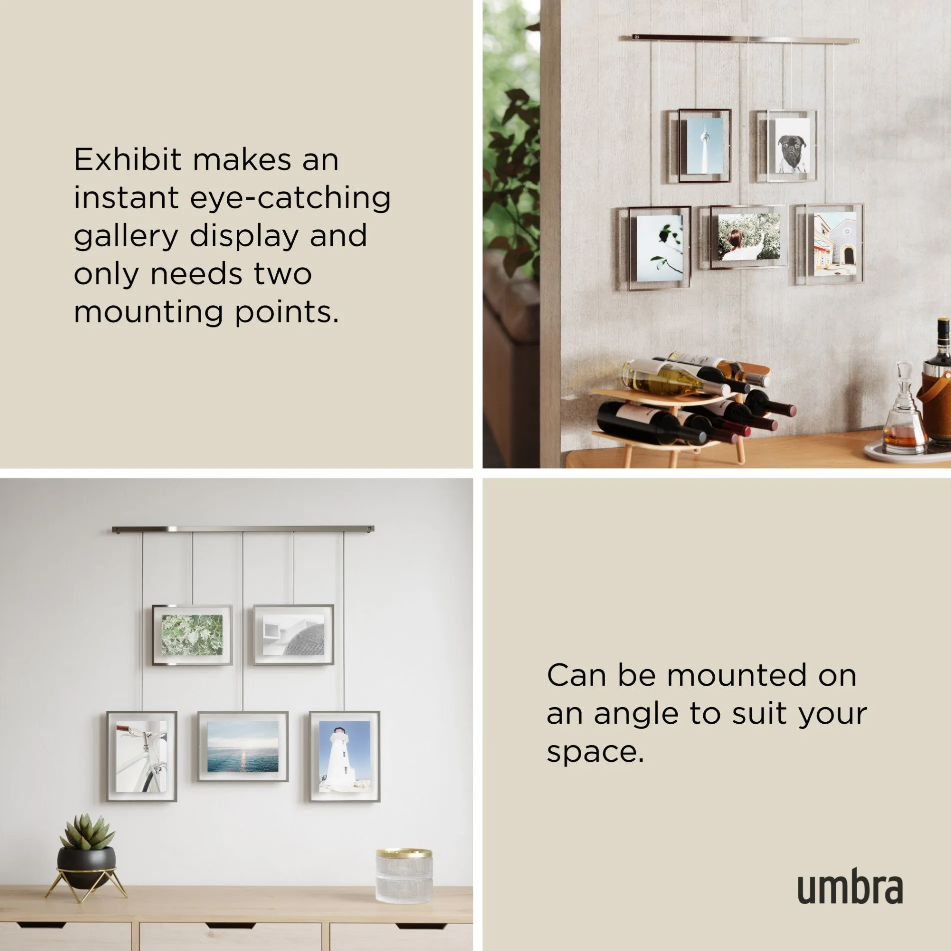 Exhibit Wall Picture Frames, Set of 5
