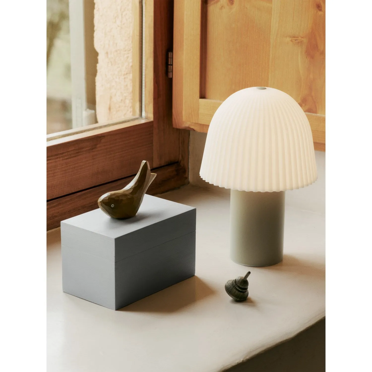 Ferm Living Mist Blue/Aged Gold Harbour Box Fish