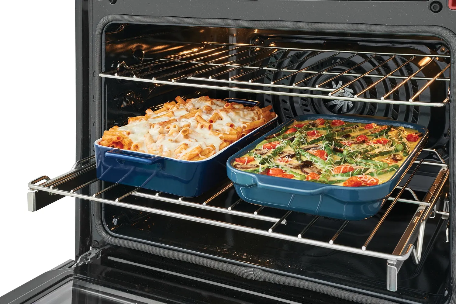 Frigidaire Gallery Smudge-Proof Stainless Steel 30" Double Wall Oven with Total Convection (10.6 Cu. Ft)- GCWD3067AF