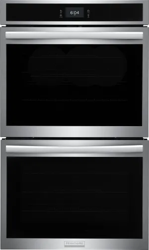Frigidaire Gallery Smudge-Proof Stainless Steel 30" Double Wall Oven with Total Convection (10.6 Cu. Ft)- GCWD3067AF