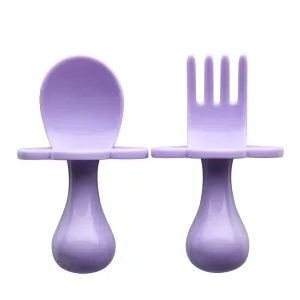 Grabease Fork and Spoon Set Lavender