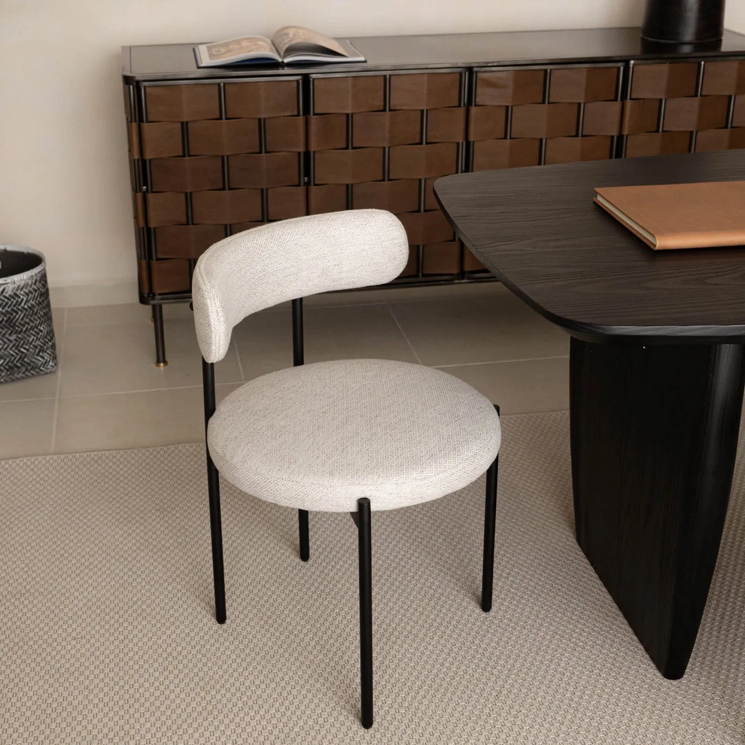 Hylstrom Dining Chair - Grey/White - Set of Two