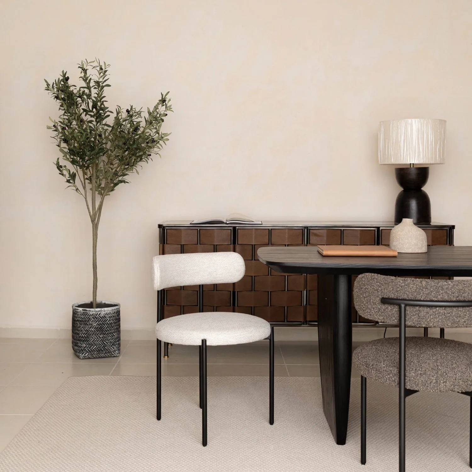Hylstrom Dining Chair - Grey/White - Set of Two