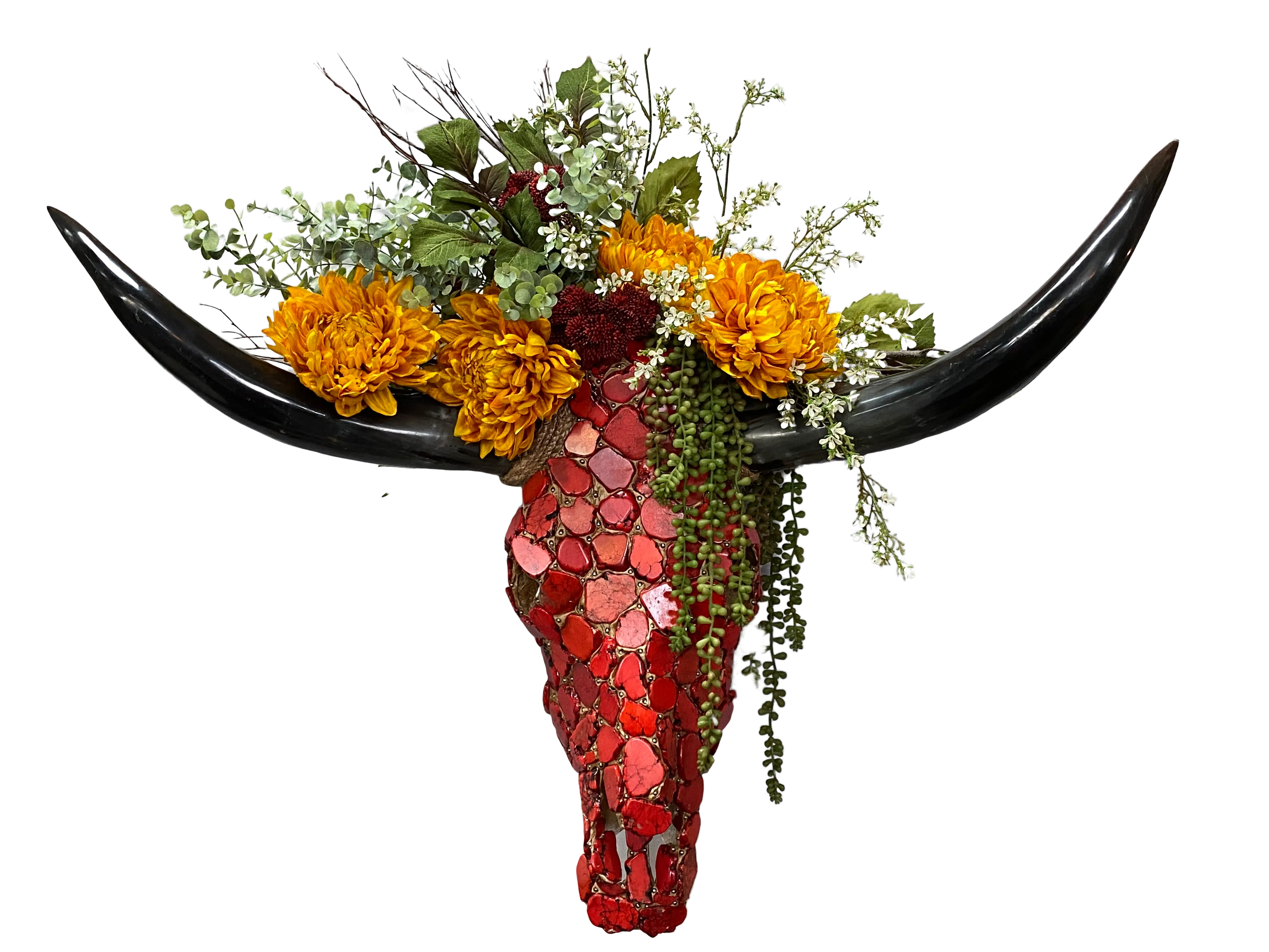 Longhorn Skull Floral Arrangement - I