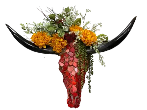 Longhorn Skull Floral Arrangement - I