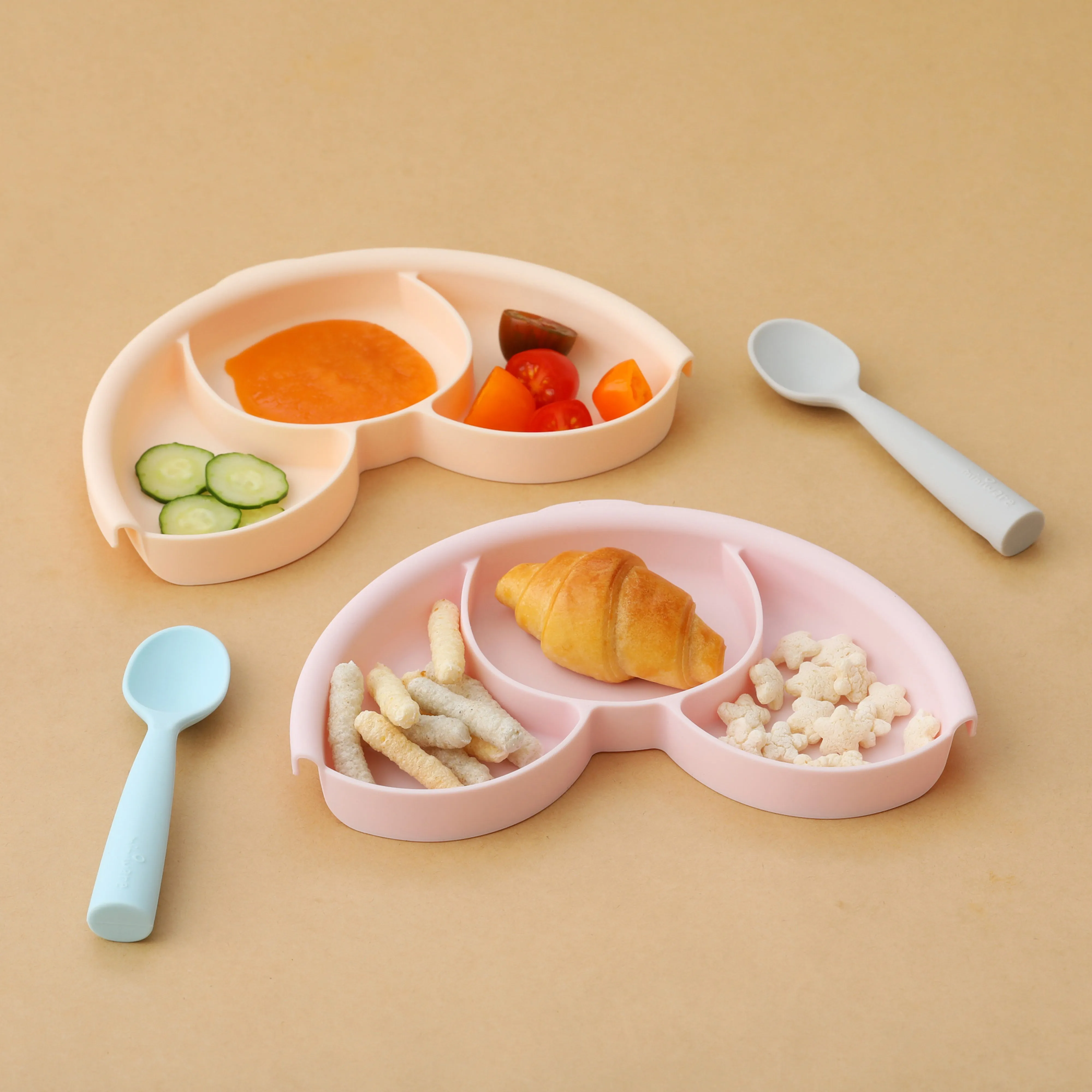 Miniware Silicone Smart Divider in Peach