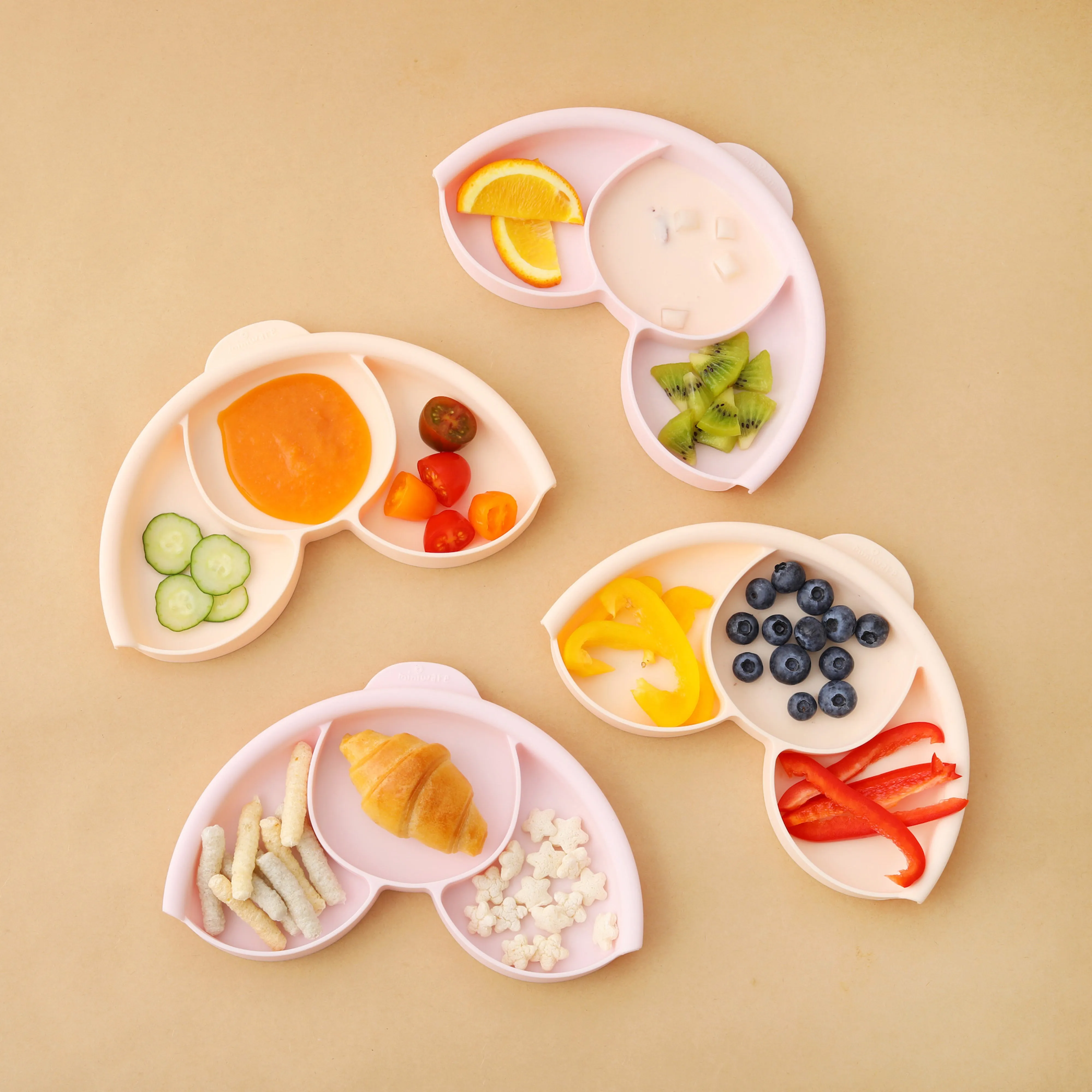 Miniware Silicone Smart Divider in Peach