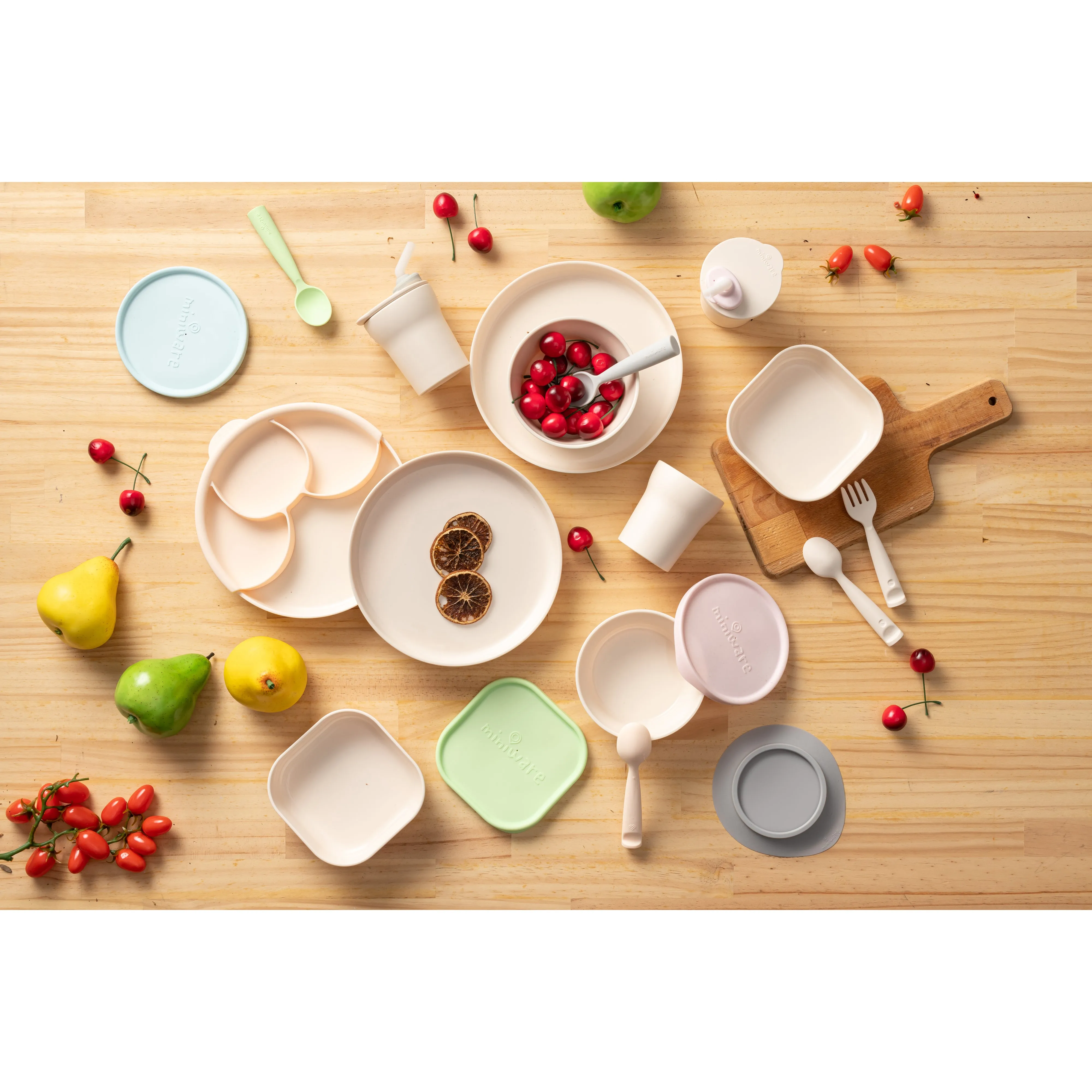 Miniware Silicone Smart Divider in Peach