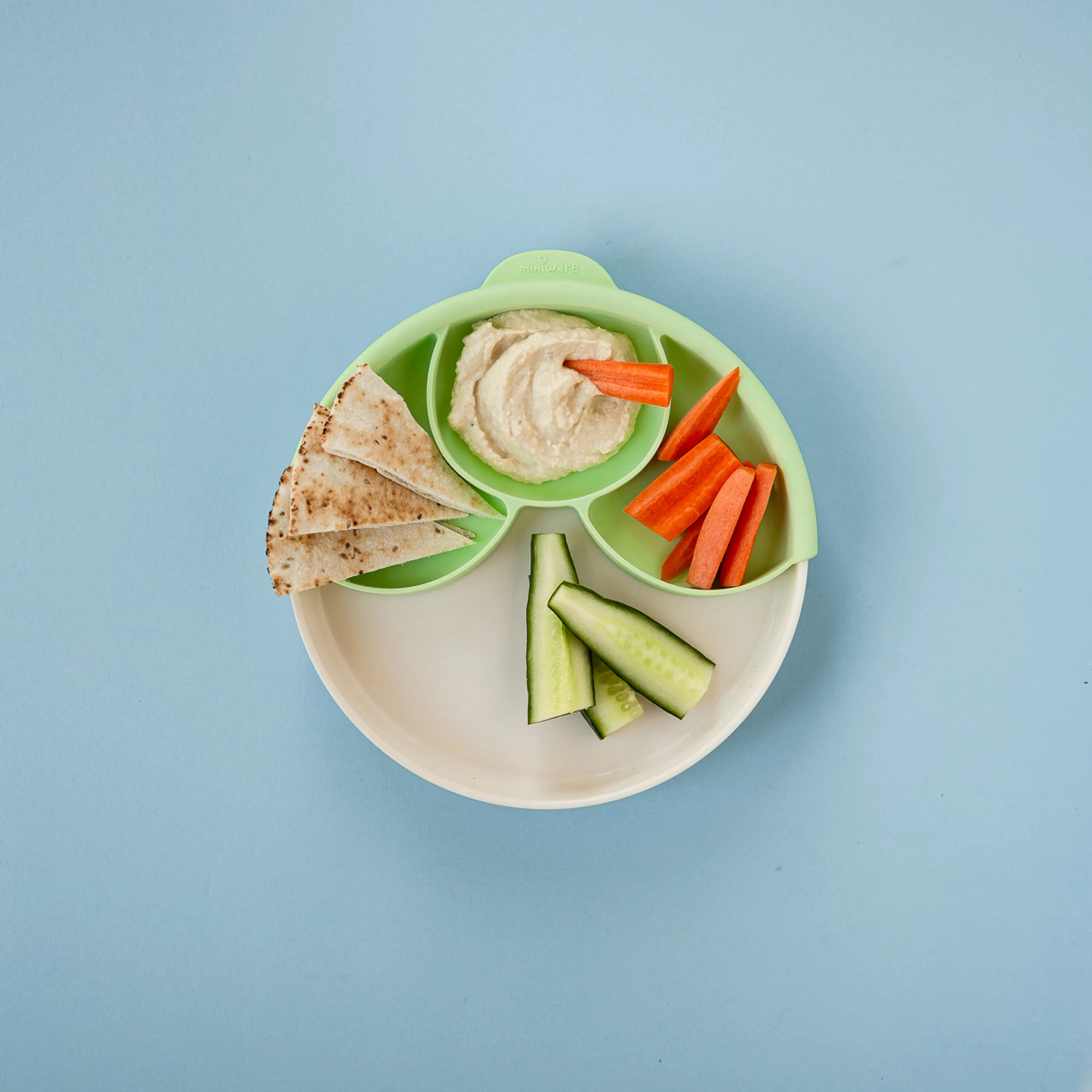 Miniware Silicone Smart Divider in Peach