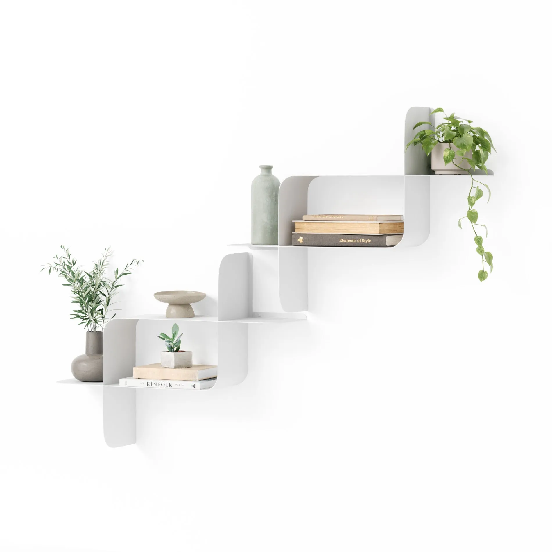 Montage Metal Wall Shelves, Set of 2