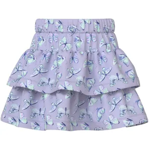 Name It Purple Heather Butterflies Vigga Skirt