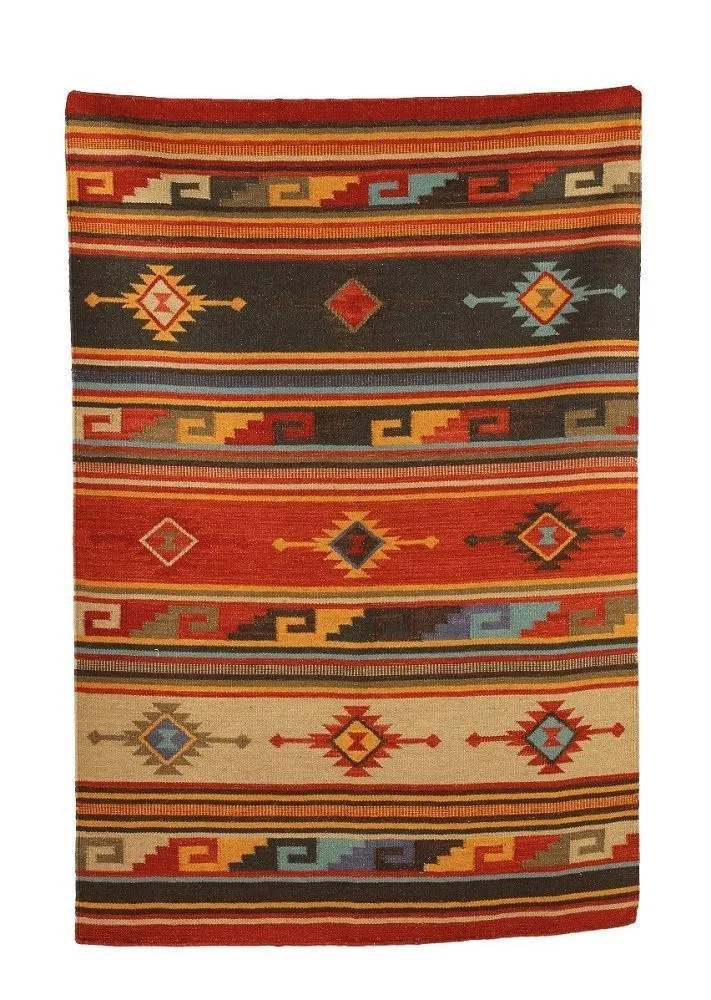 New Kilim 4X6 Rug Oklahoma Sunset