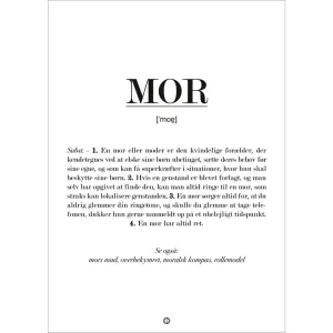 Poster & Frame Citatplakat - Mor Definition