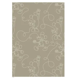 Poster & Frame Disney - Green & White Mickey Outline