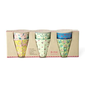 Rice DK Melamine Cups with Show Your True Colors Prints - Small - 6 Pack - 160 ml