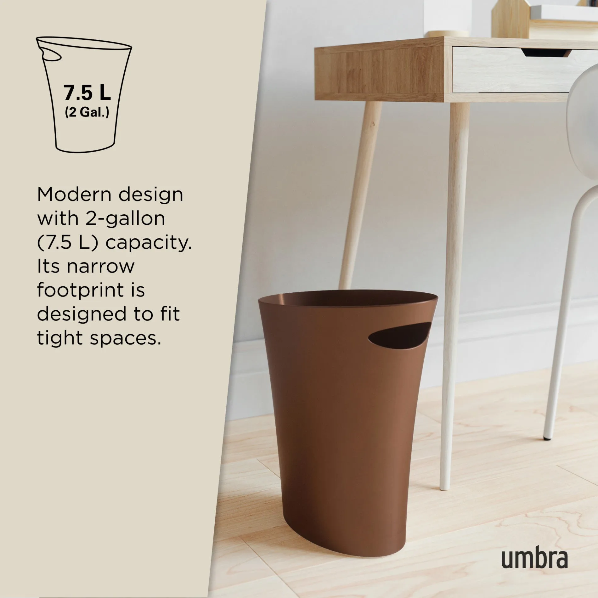 Skinny Trash Can