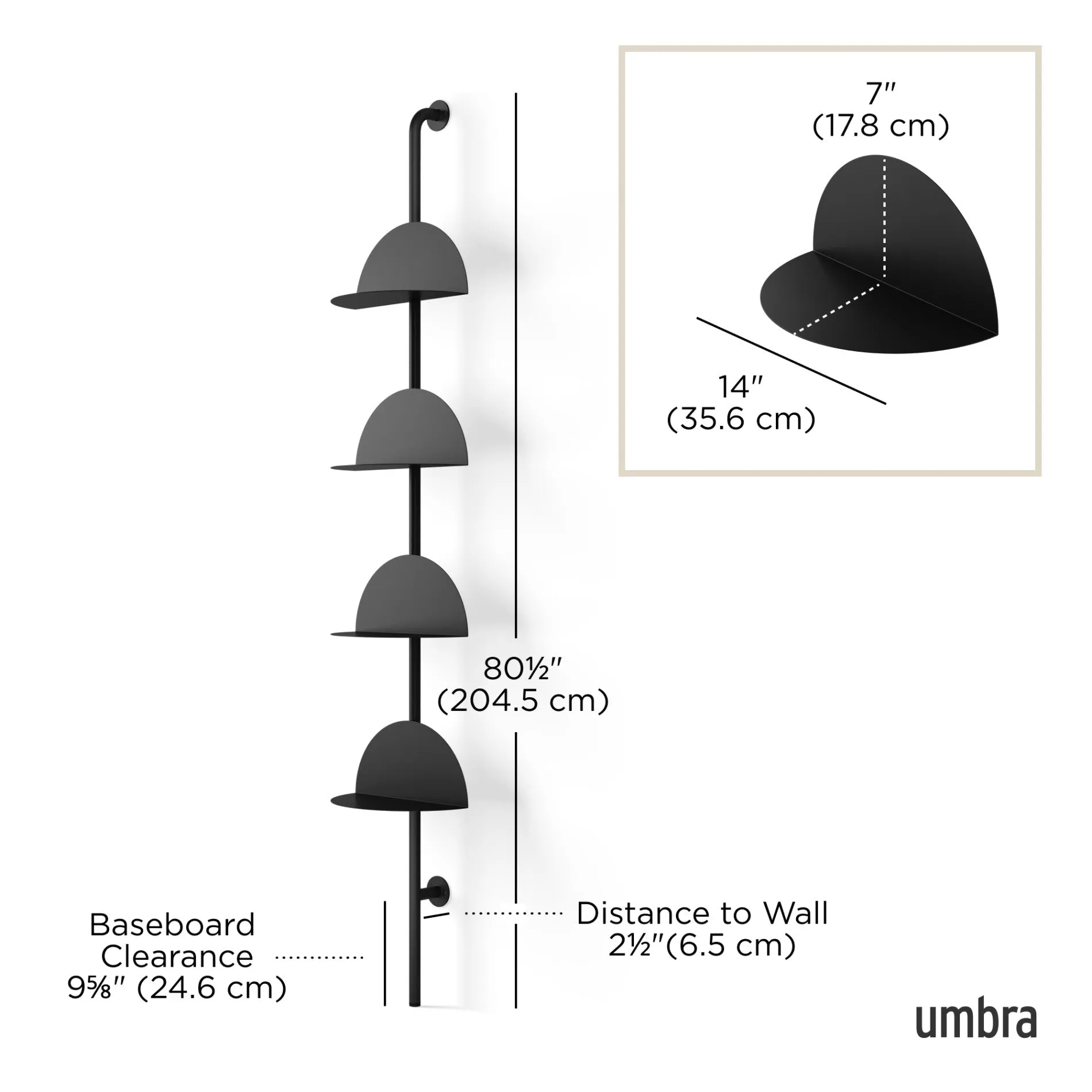Solis Adjustable Standing Shelf