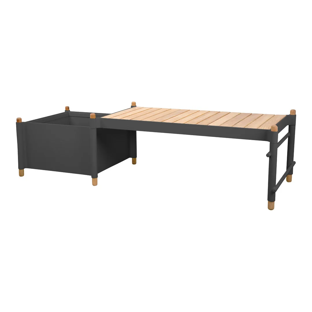 Sticks Outdoor Bench w/ Planter